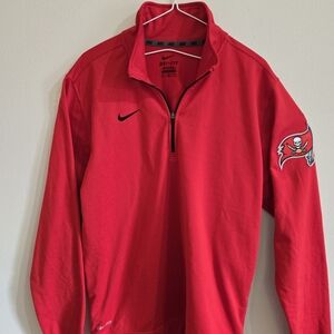 Nike Men's Medium Tampa Bay Buccaneers Dri-FIT Quarter-Zip Jacket Pullover
